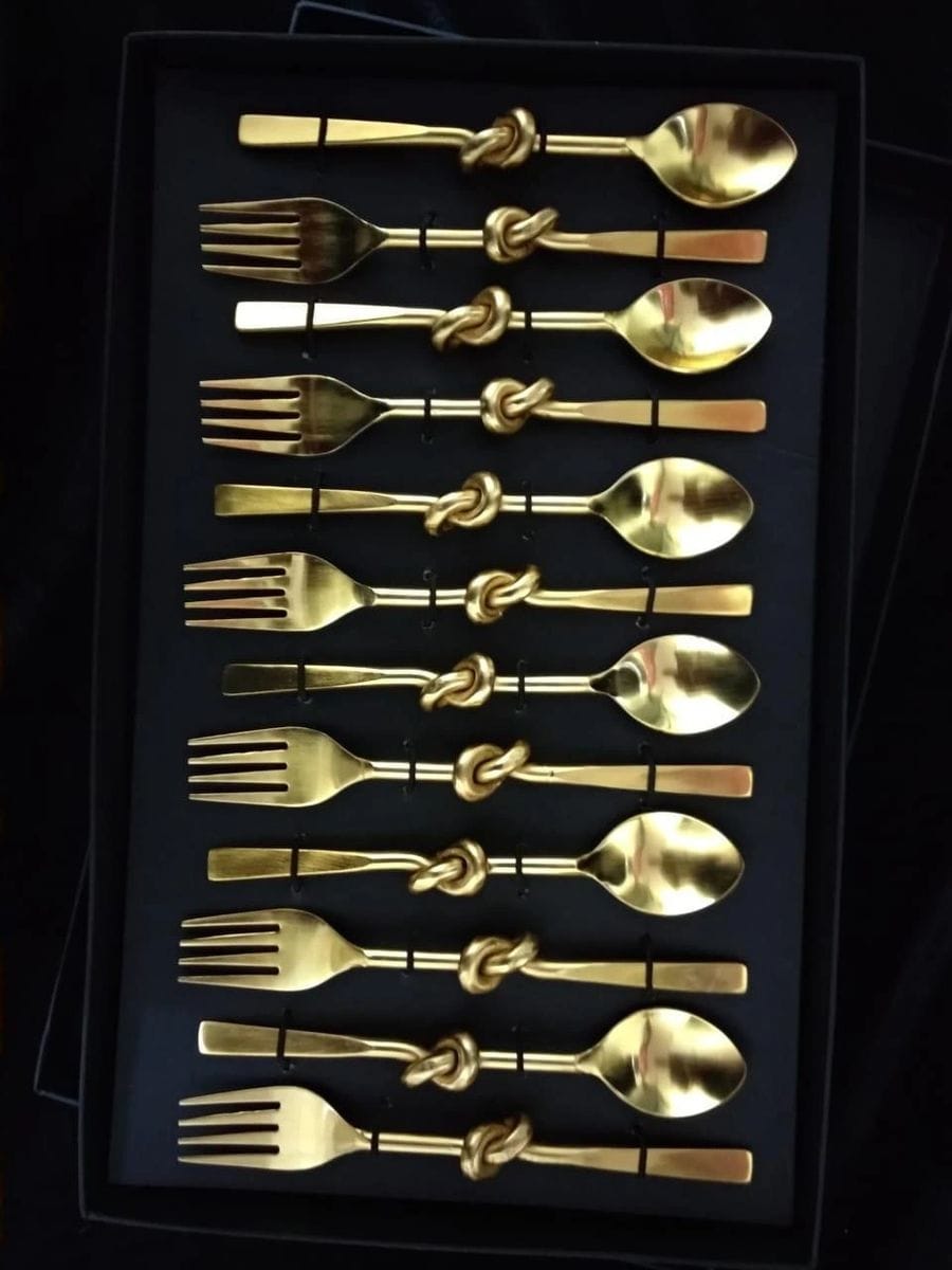 Luxury Gold Cutlery Set