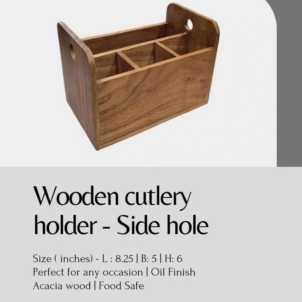 Wooden Cutlery Holder