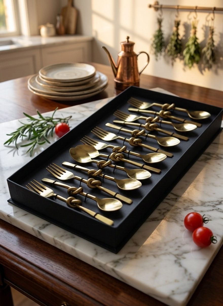 Luxury Gold Cutlery Set