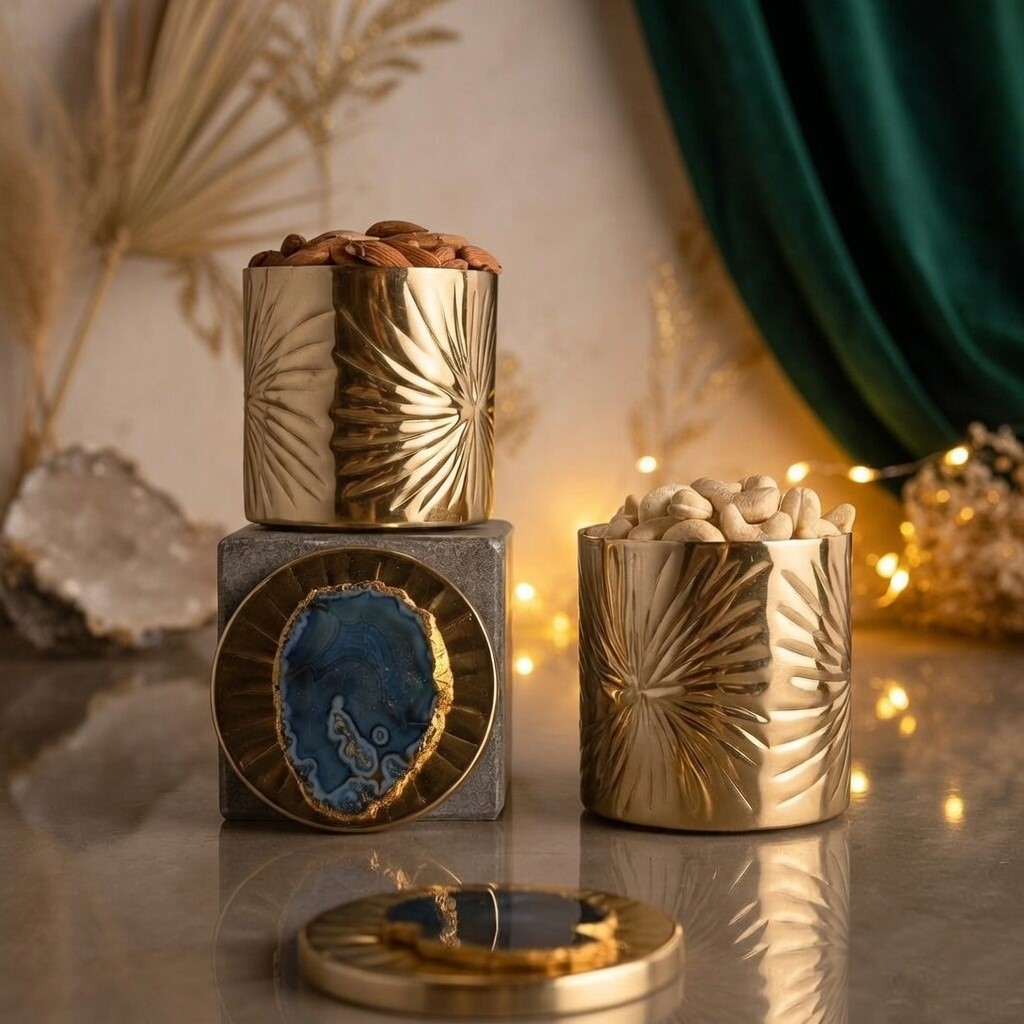 Metal Storage Jars