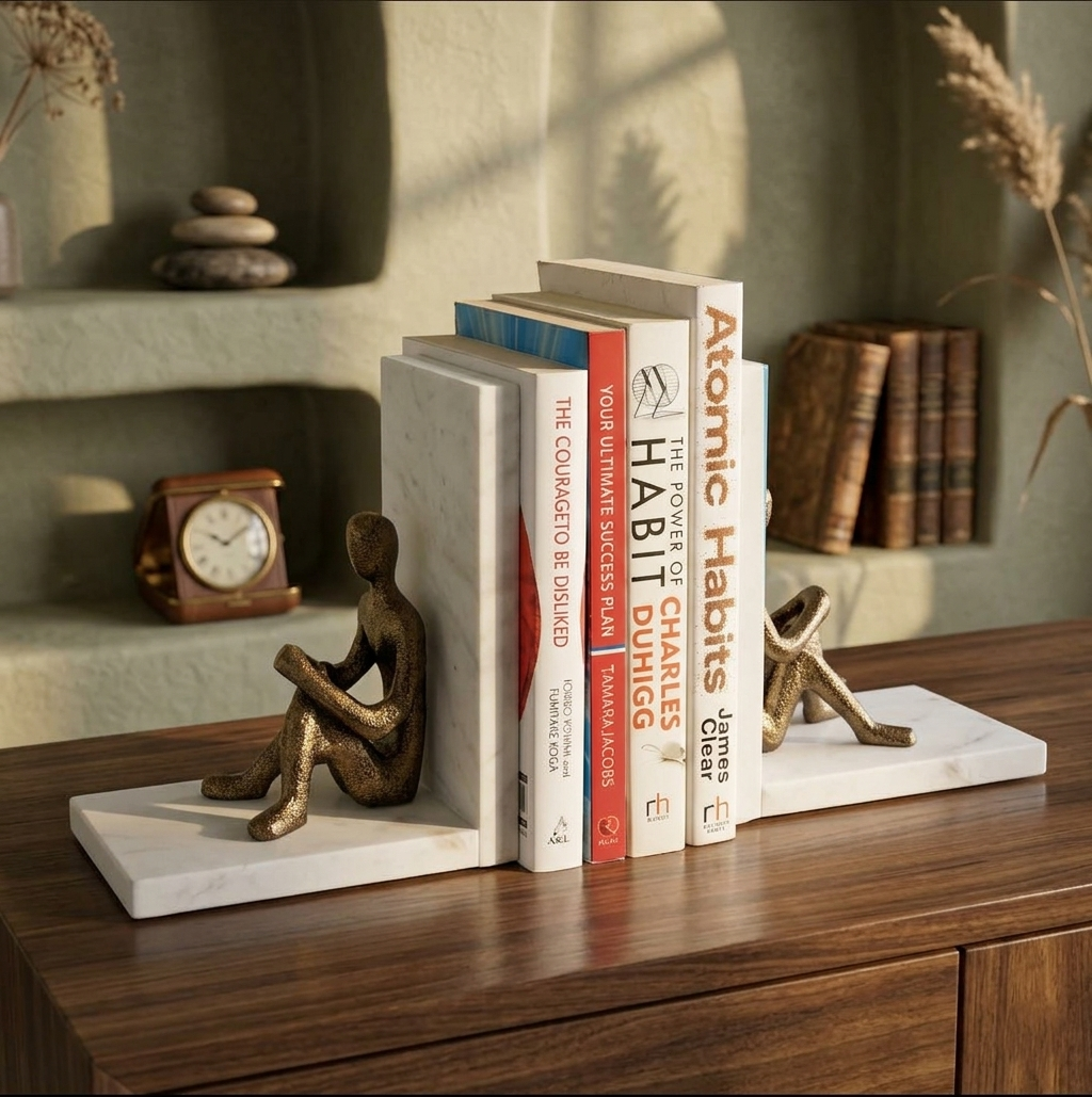 Sculpted Bookends