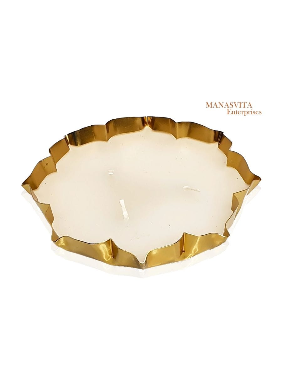 Gold Rim Decorative Candle