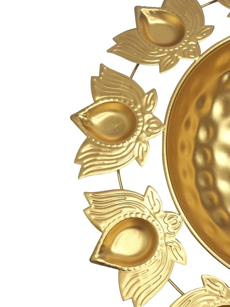 Brass Diya Urli Bowl