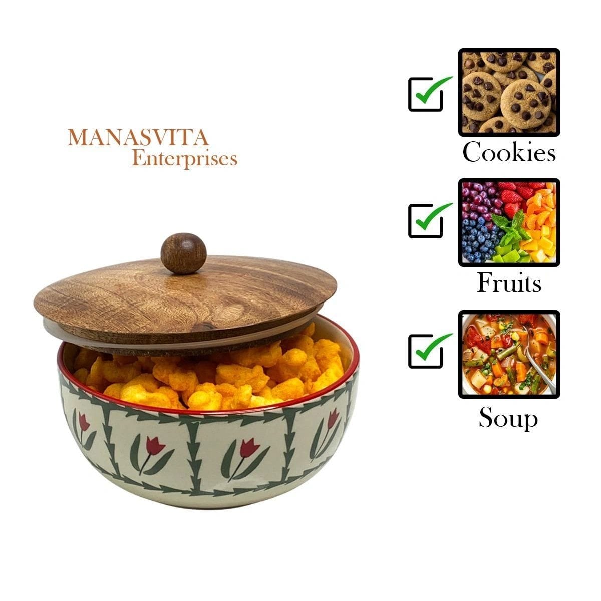 Ceramic Bowl with lid