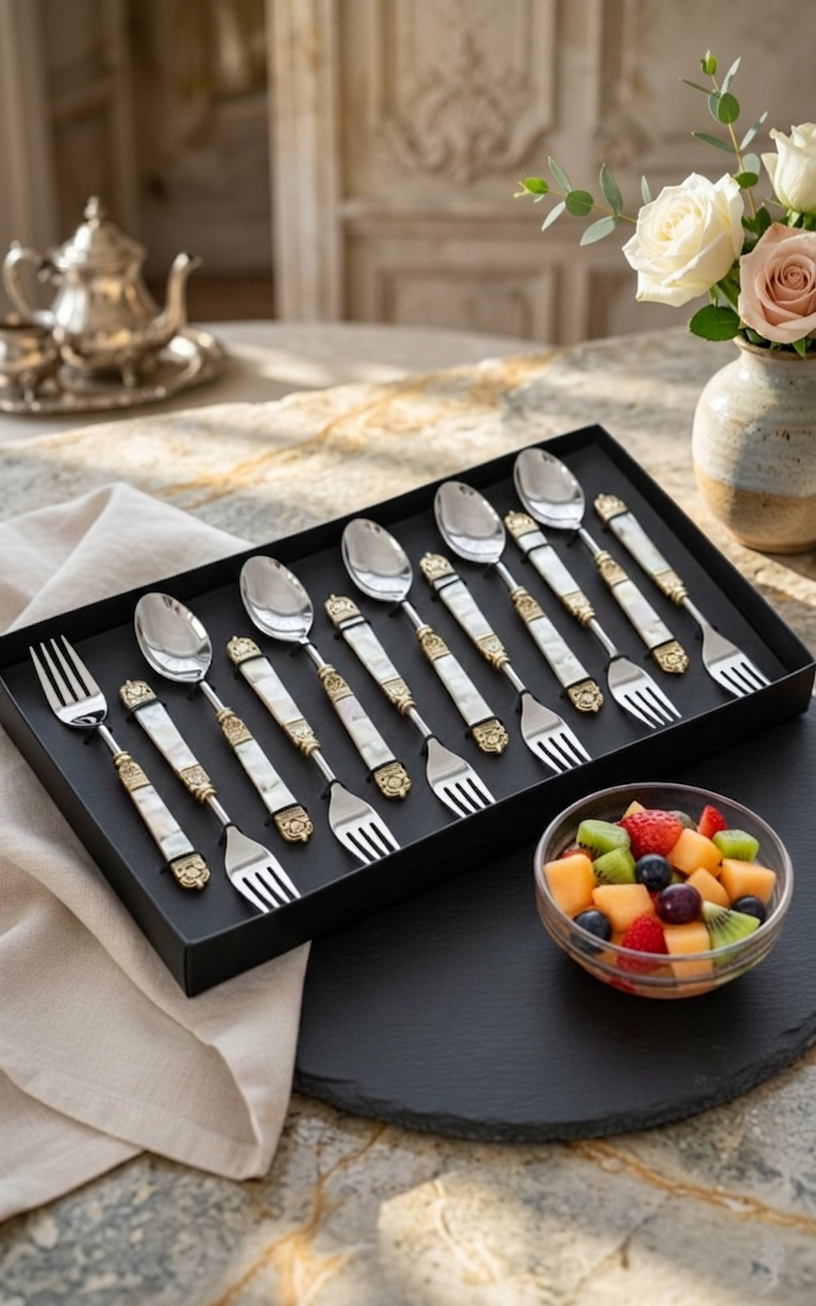 Elegant Spoon and Fork Cutlery Set