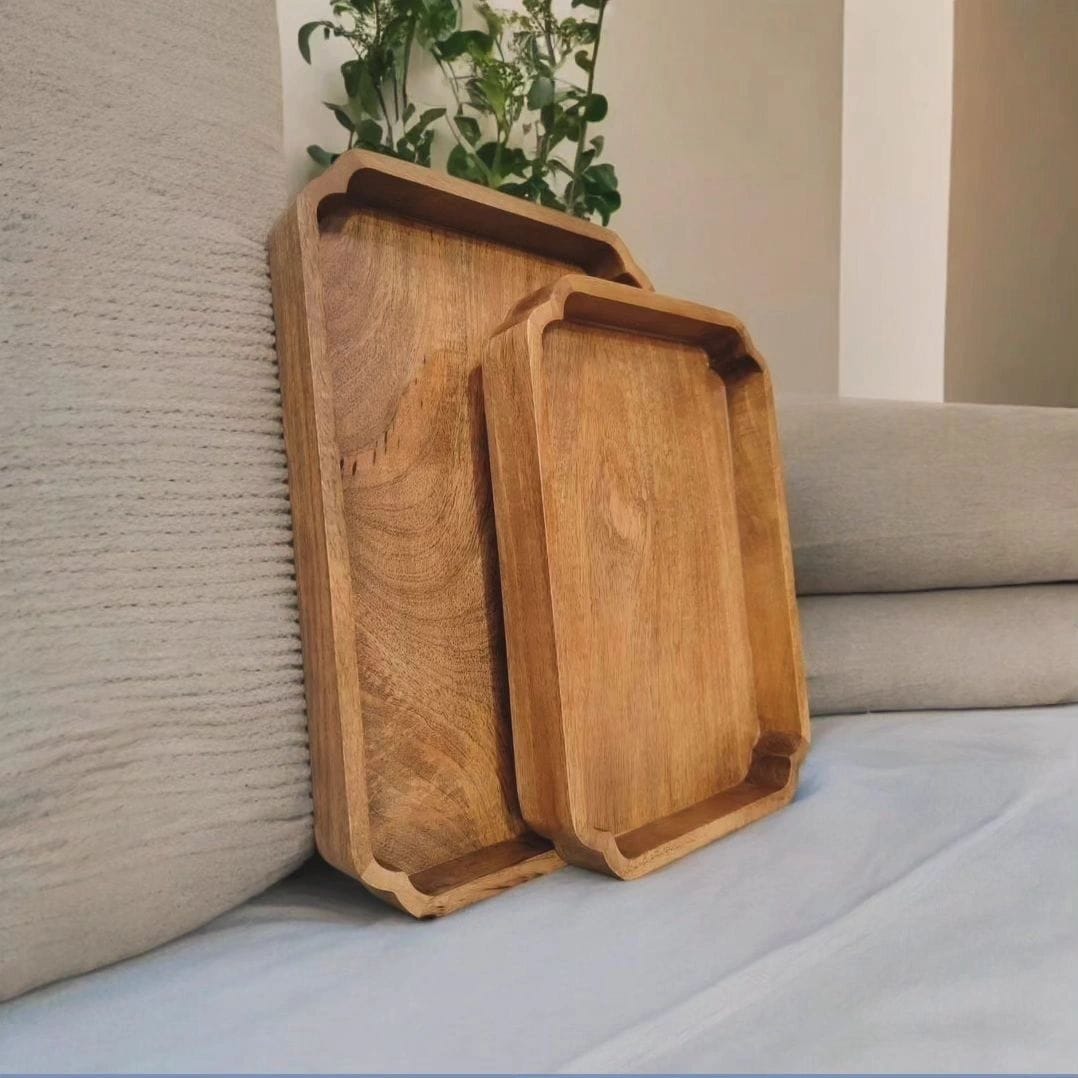 Set of Wooden Serving Trays