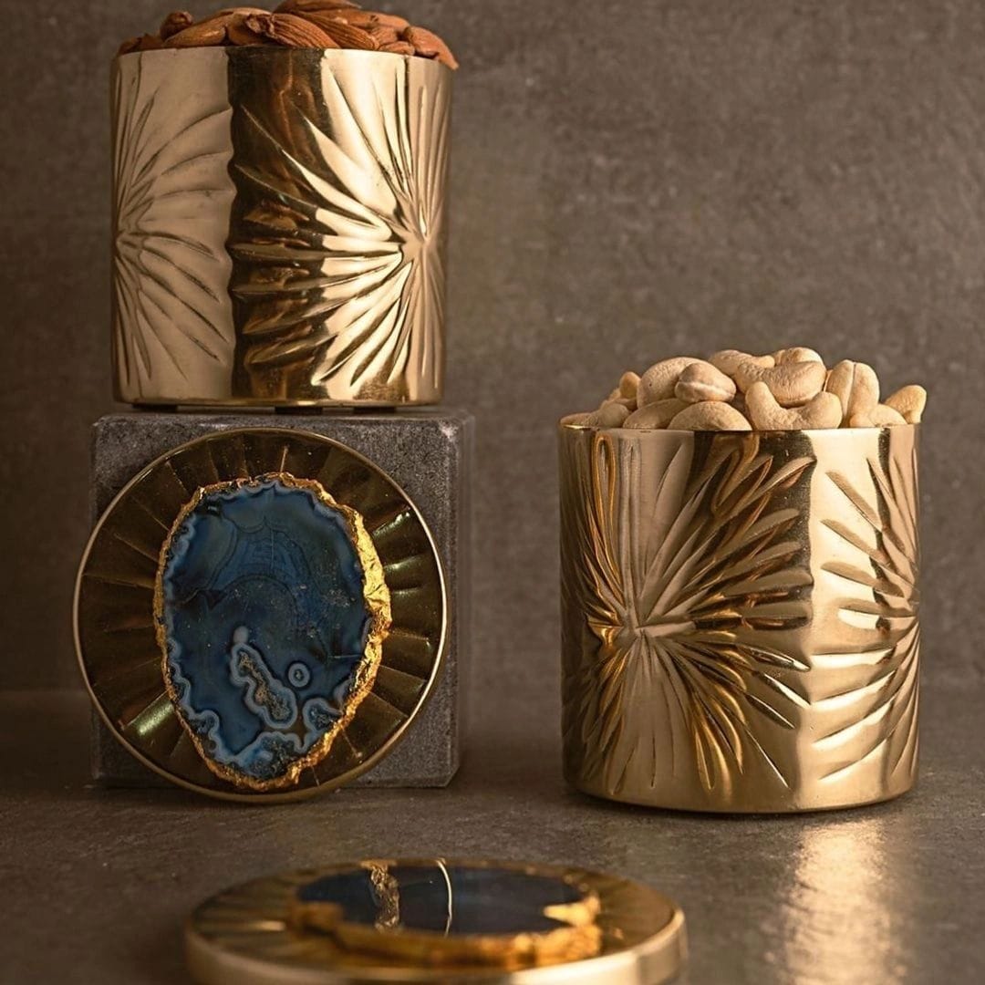 Metal Storage Jars