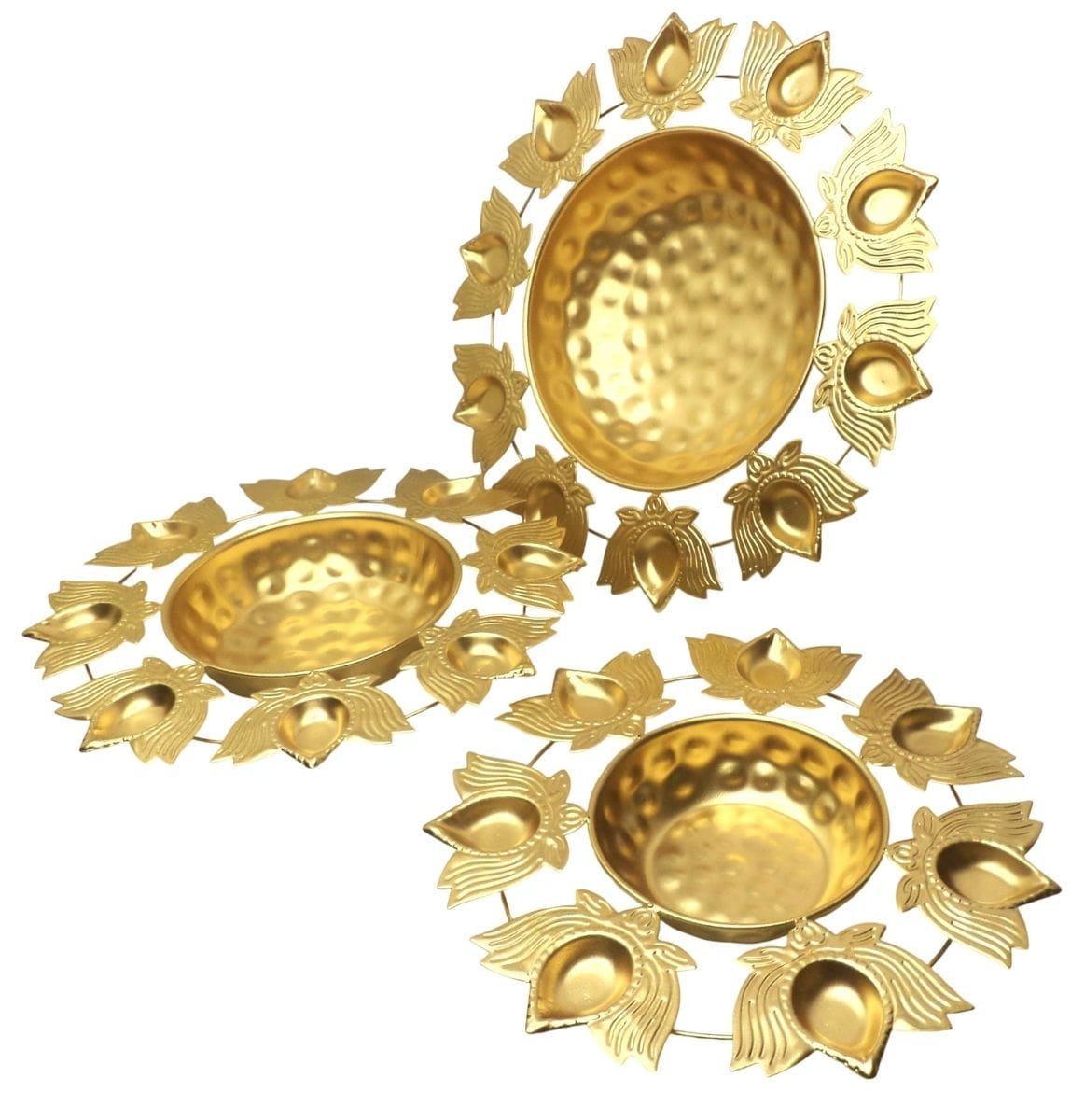 Brass Diya Urli Bowl