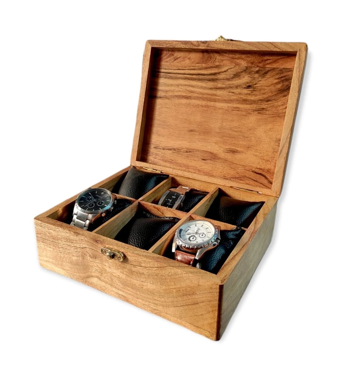 Wooden Watch Box Organizer (6 slots)