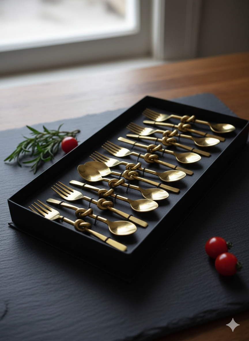 Luxury Gold Cutlery Set
