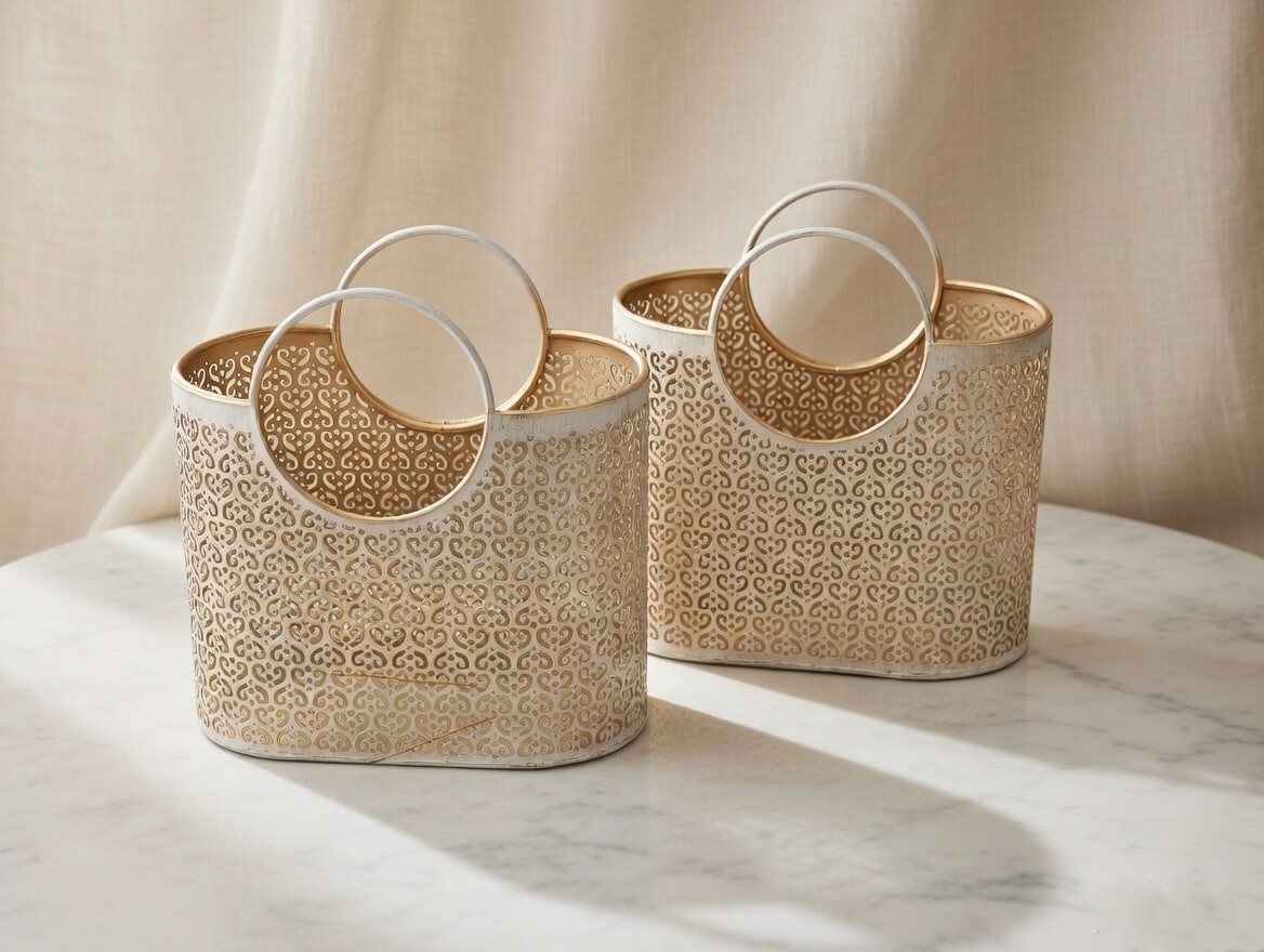 Decorative Metal Storage Baskets