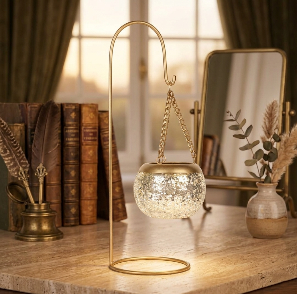 Hanging Glass Candle Holder