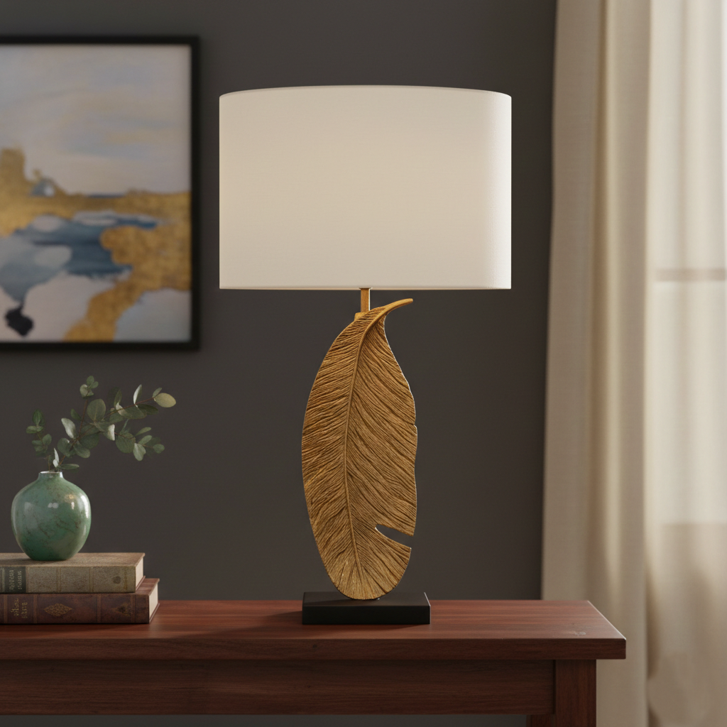Golden Leaf Table Lamp