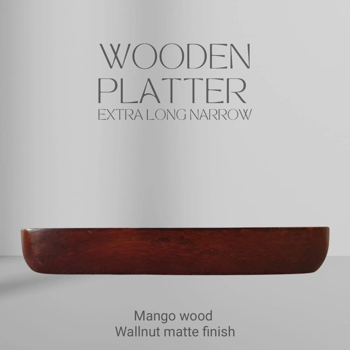 Long Wooden Boat Platter
