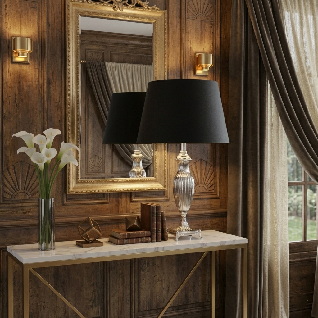 Classic Silver Table Lamp