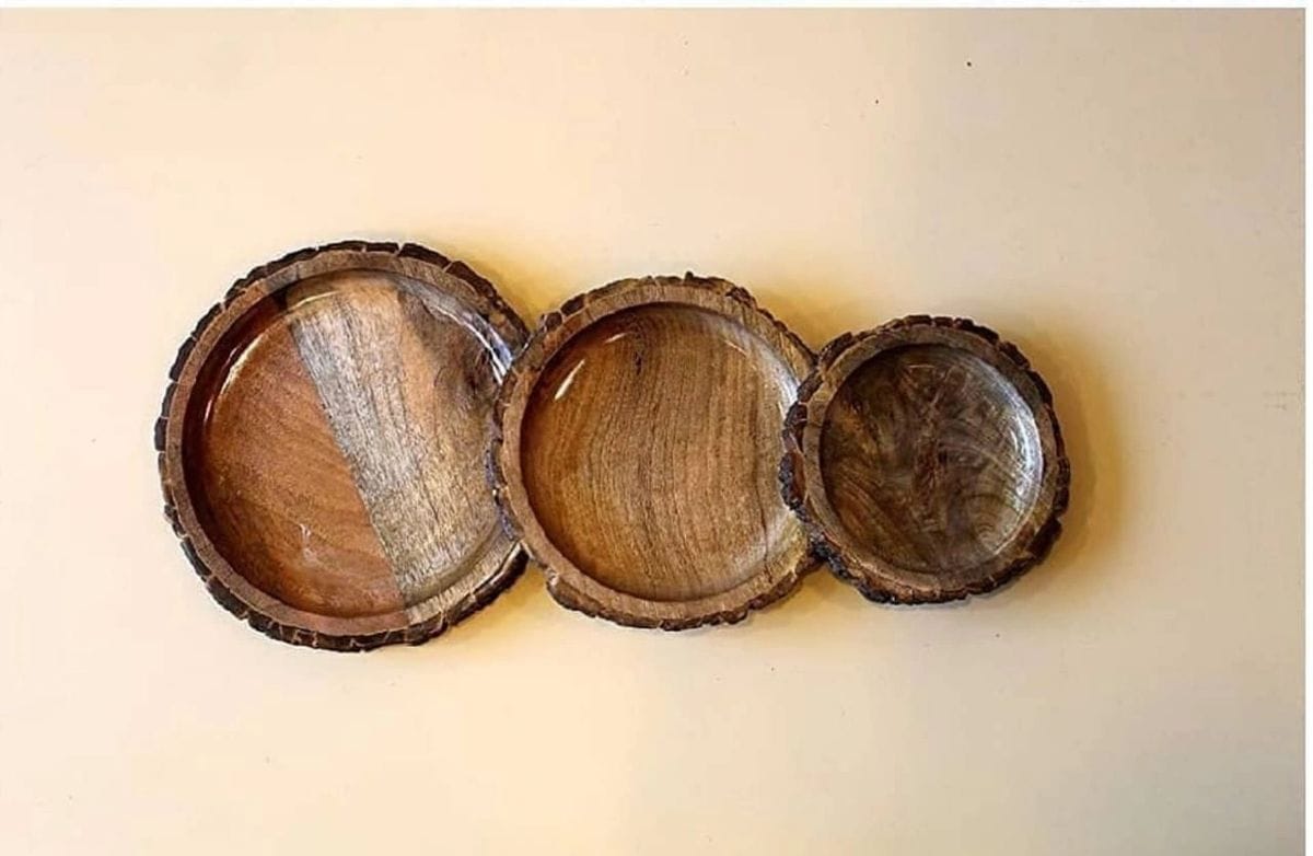 Wooden Serving Platters (set of 3)