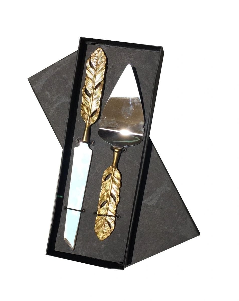 Feather Handle Cake & Knife spatula