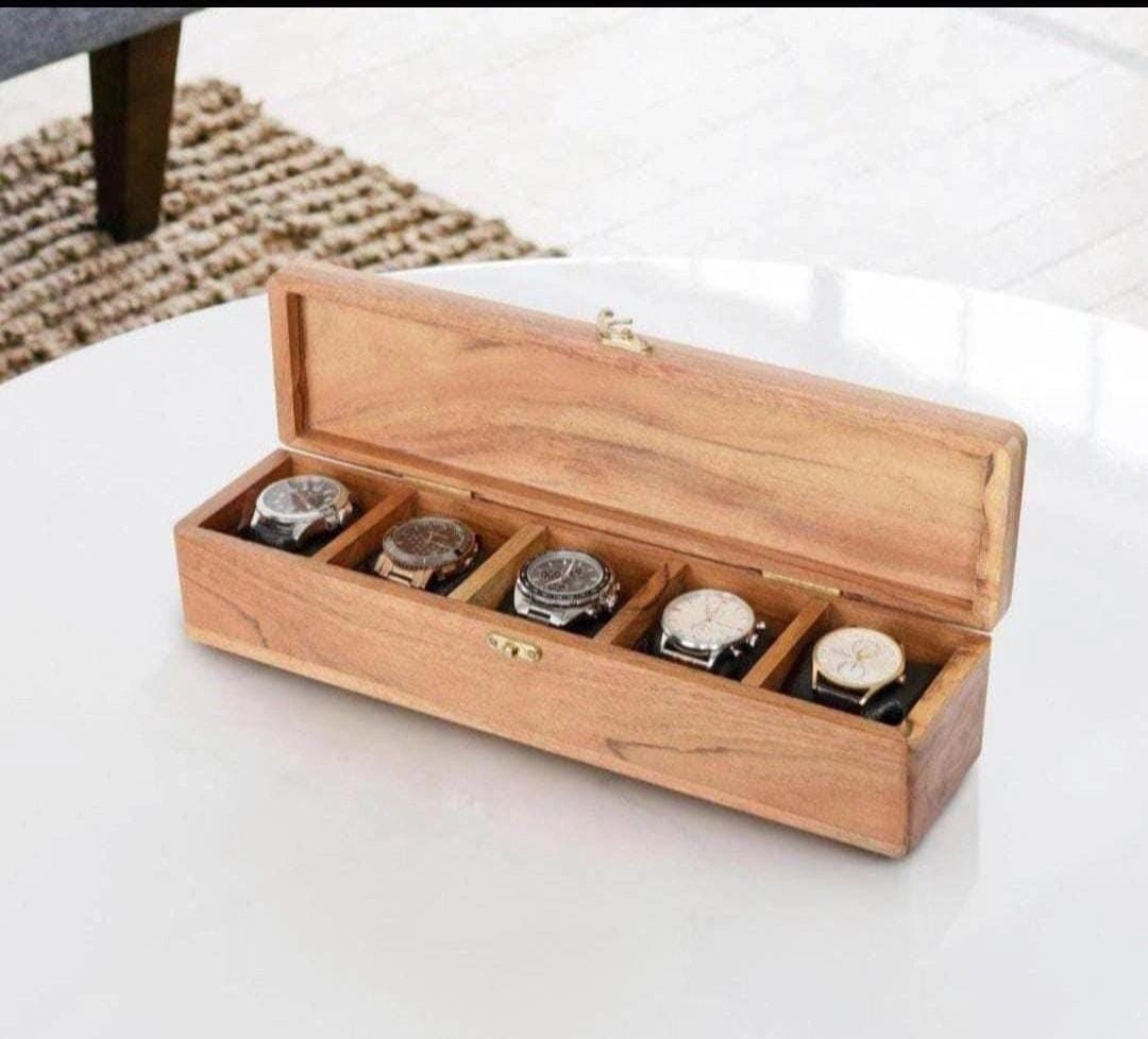 Wooden Watch Box (5 slots)