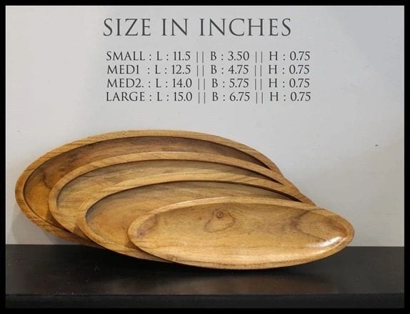 Wooden Serving Platters Set