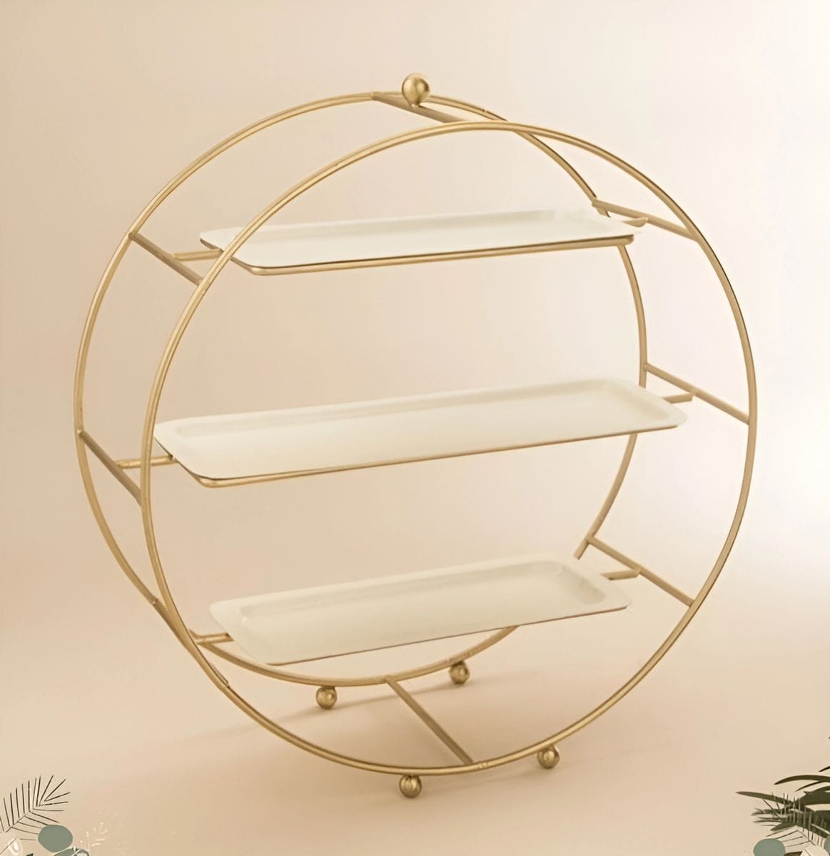 Snacks and Pastry Organizer Iron Buffet Server 