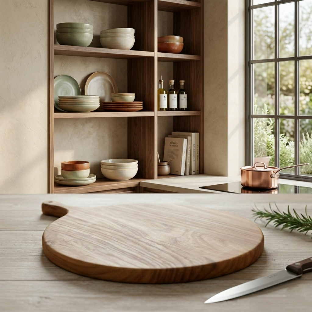 Round Wooden Chopping Board