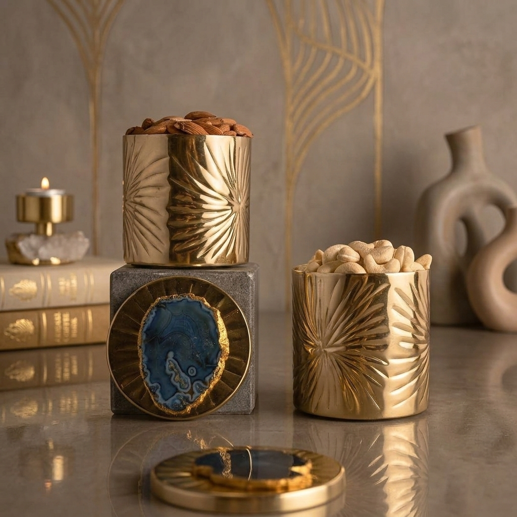 Metal Storage Jars