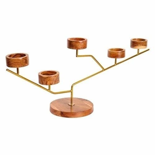 Modern Wooden Tea Light Holder Holder