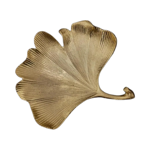 Golden Leaf Decorative Tray