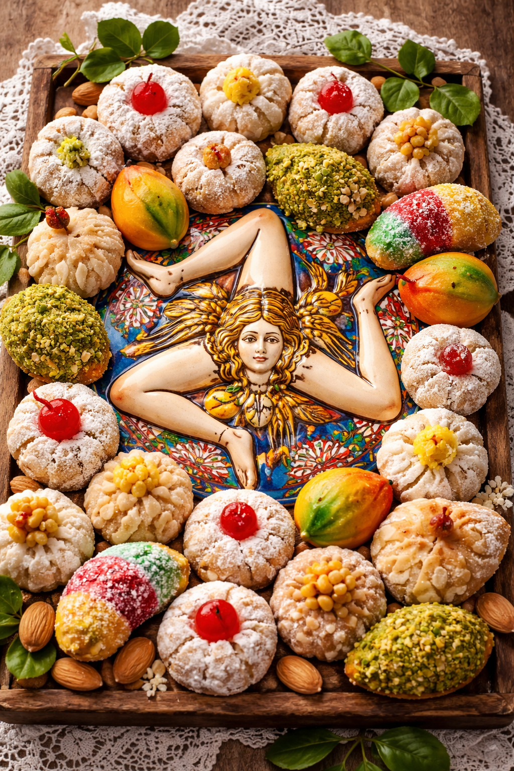 Vassoio di Dolci Siciliani DI mandorla