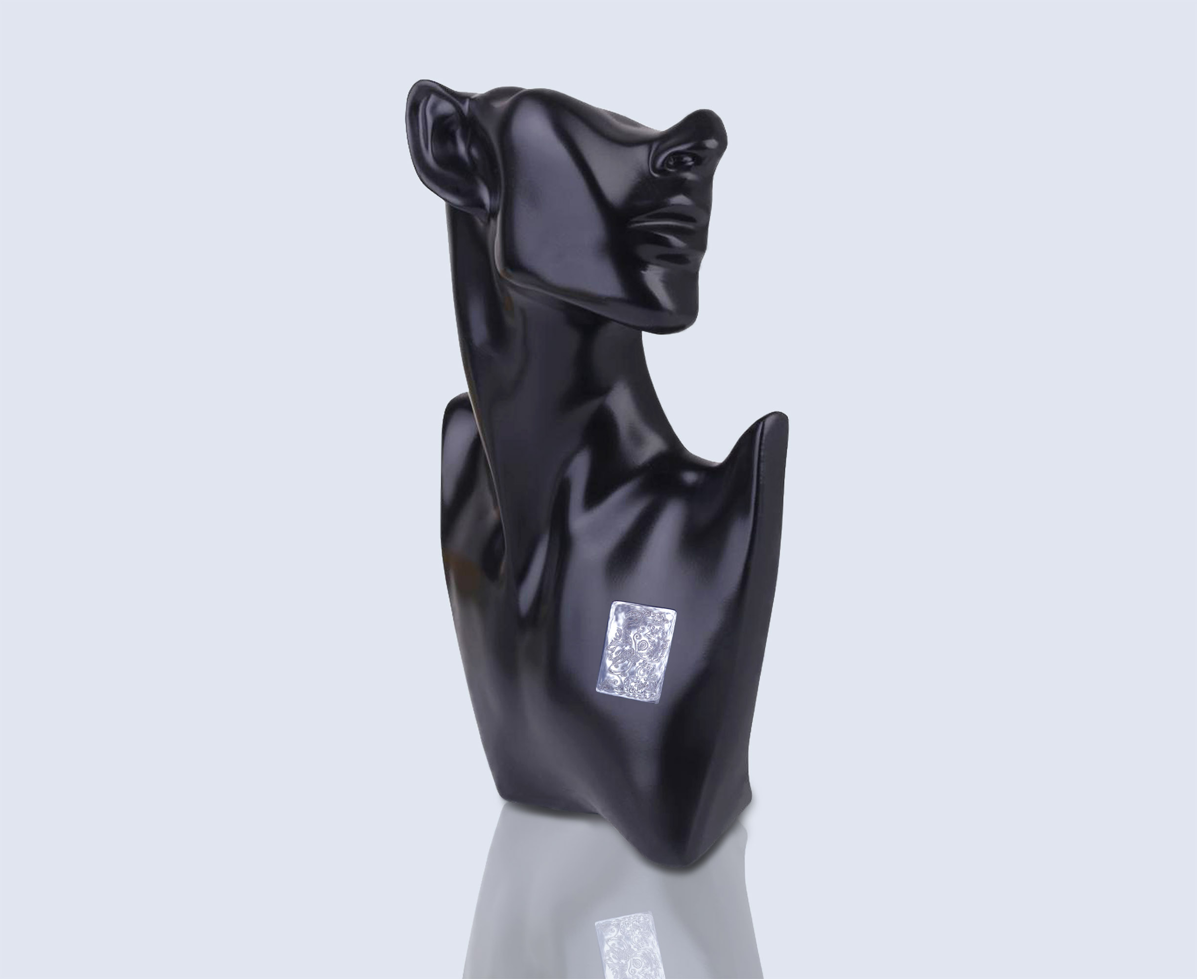 Engraved brooch FACE OF SUMMER 