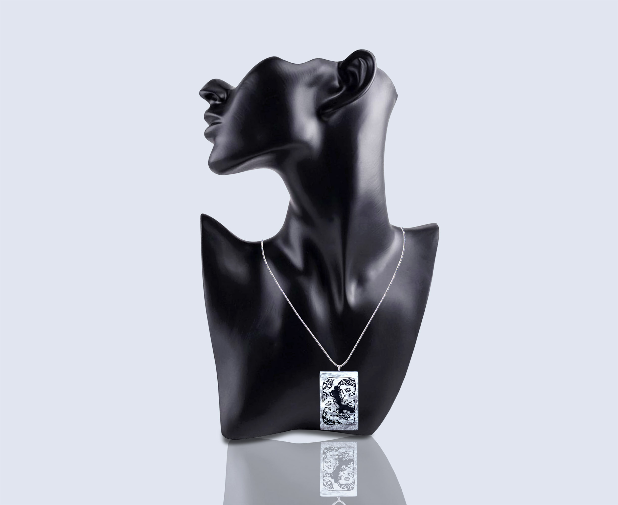 Engraved necklace BIRD SINGS