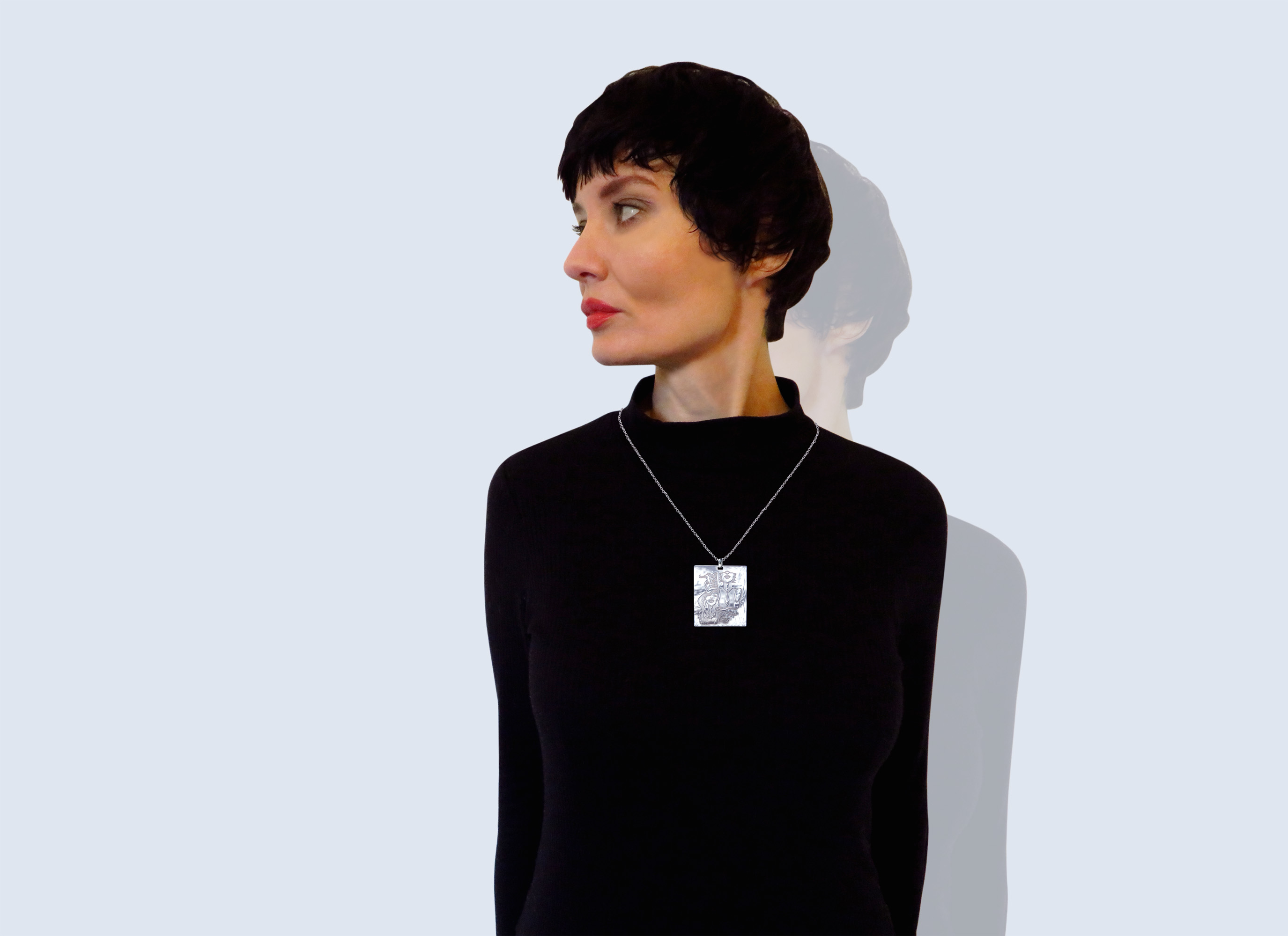 Engraved necklace DUALITY