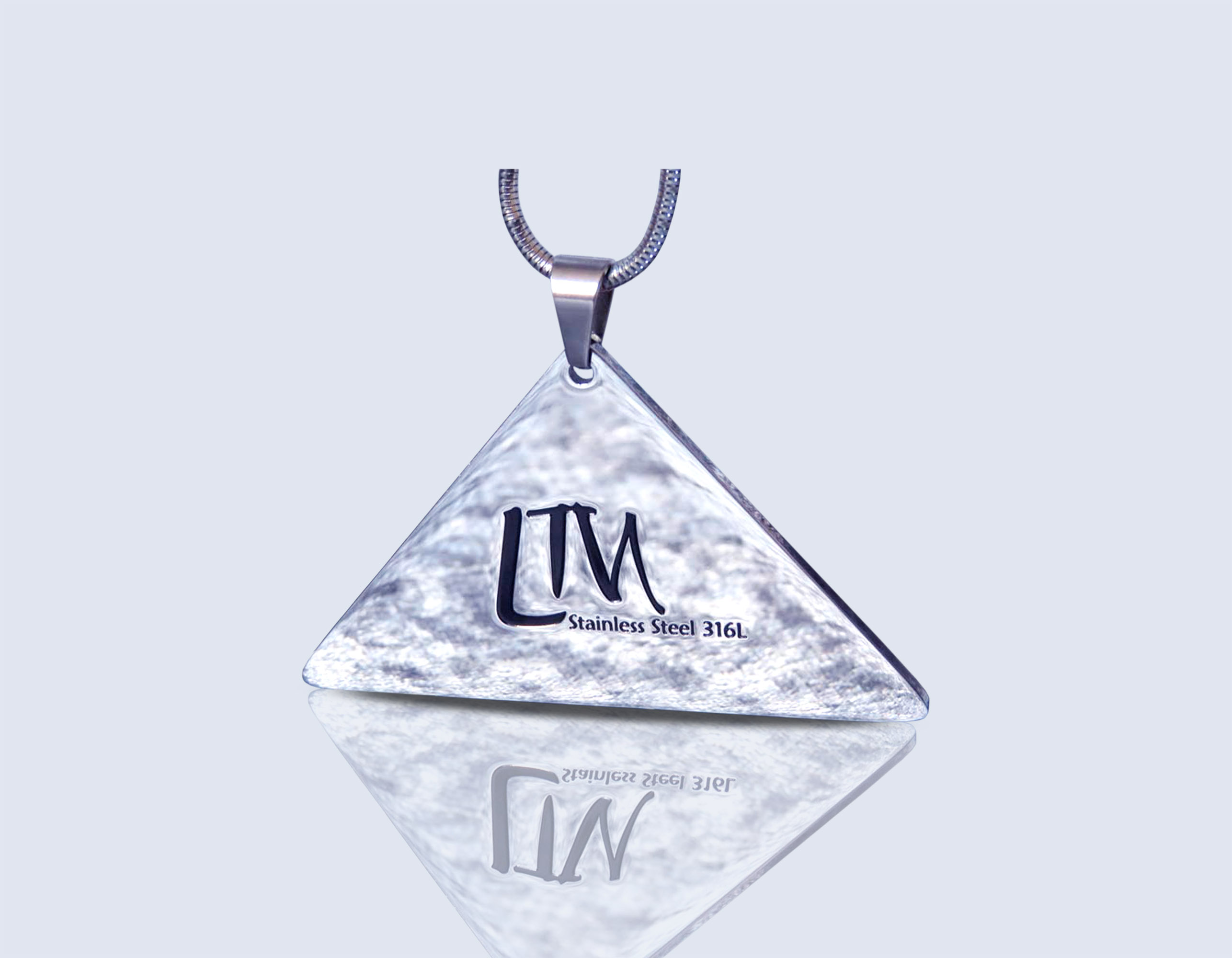 Engraved necklace ANGEL TRUMPETS