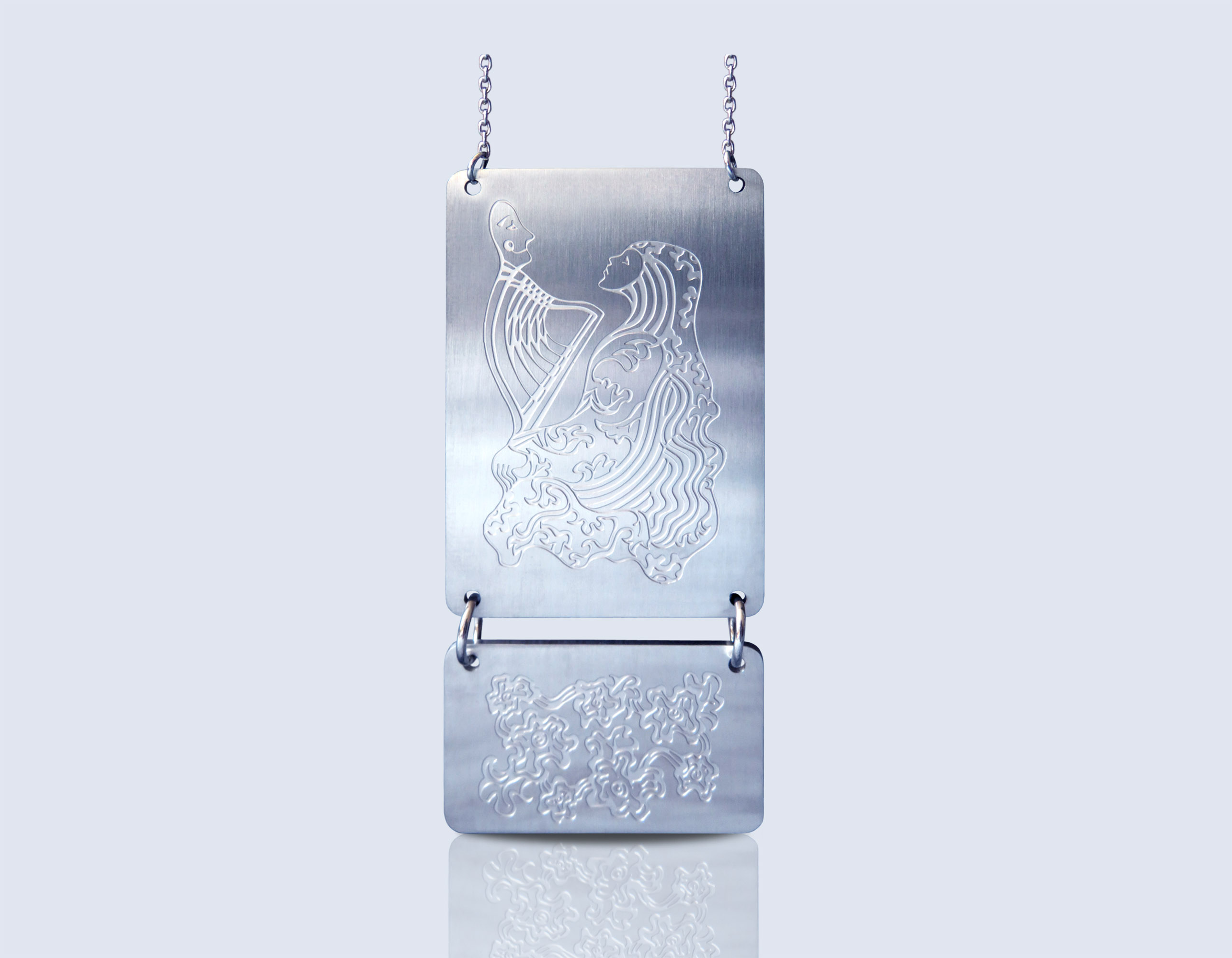 Engraved necklace HARPIST