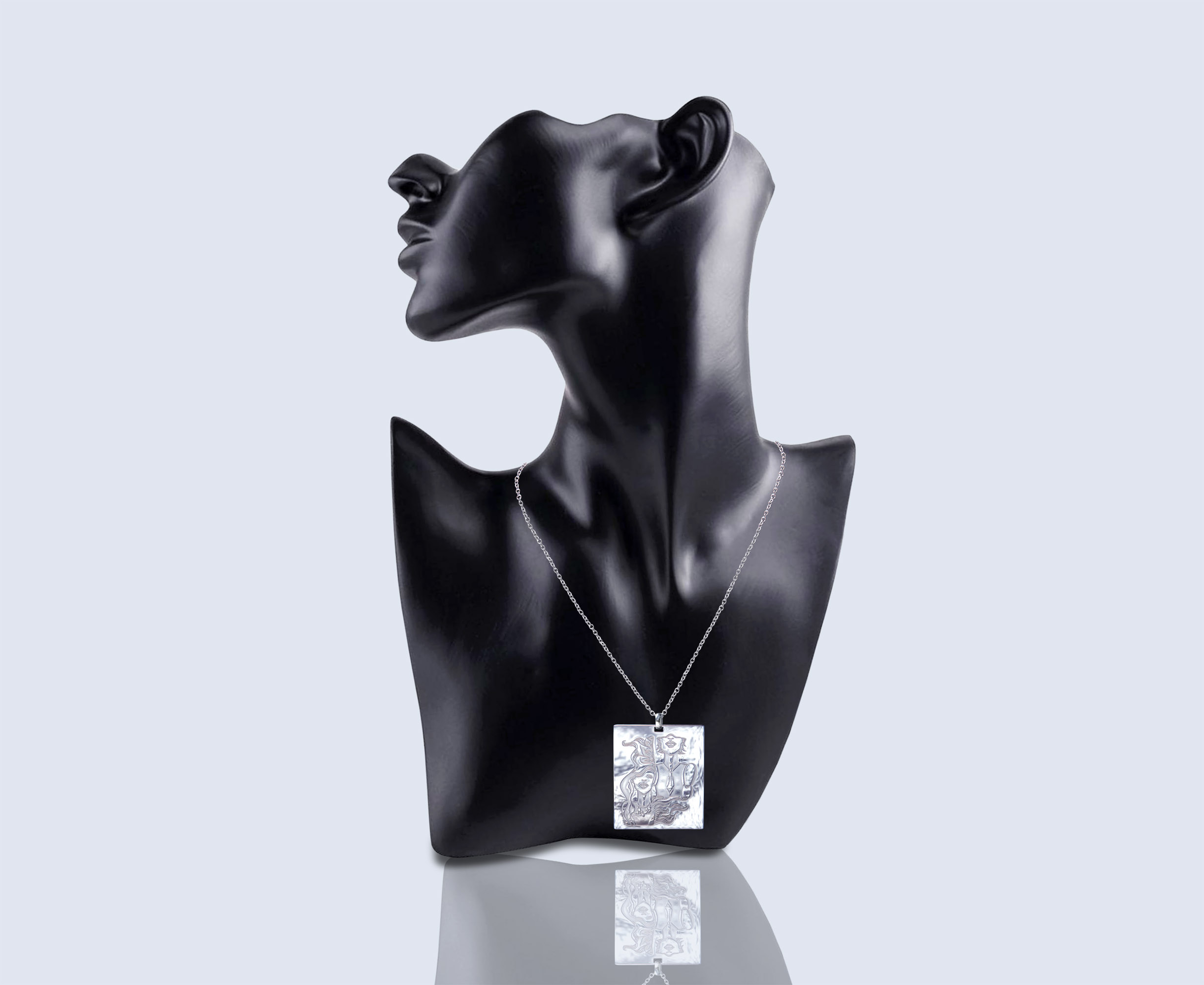 Engraved necklace DUALITY