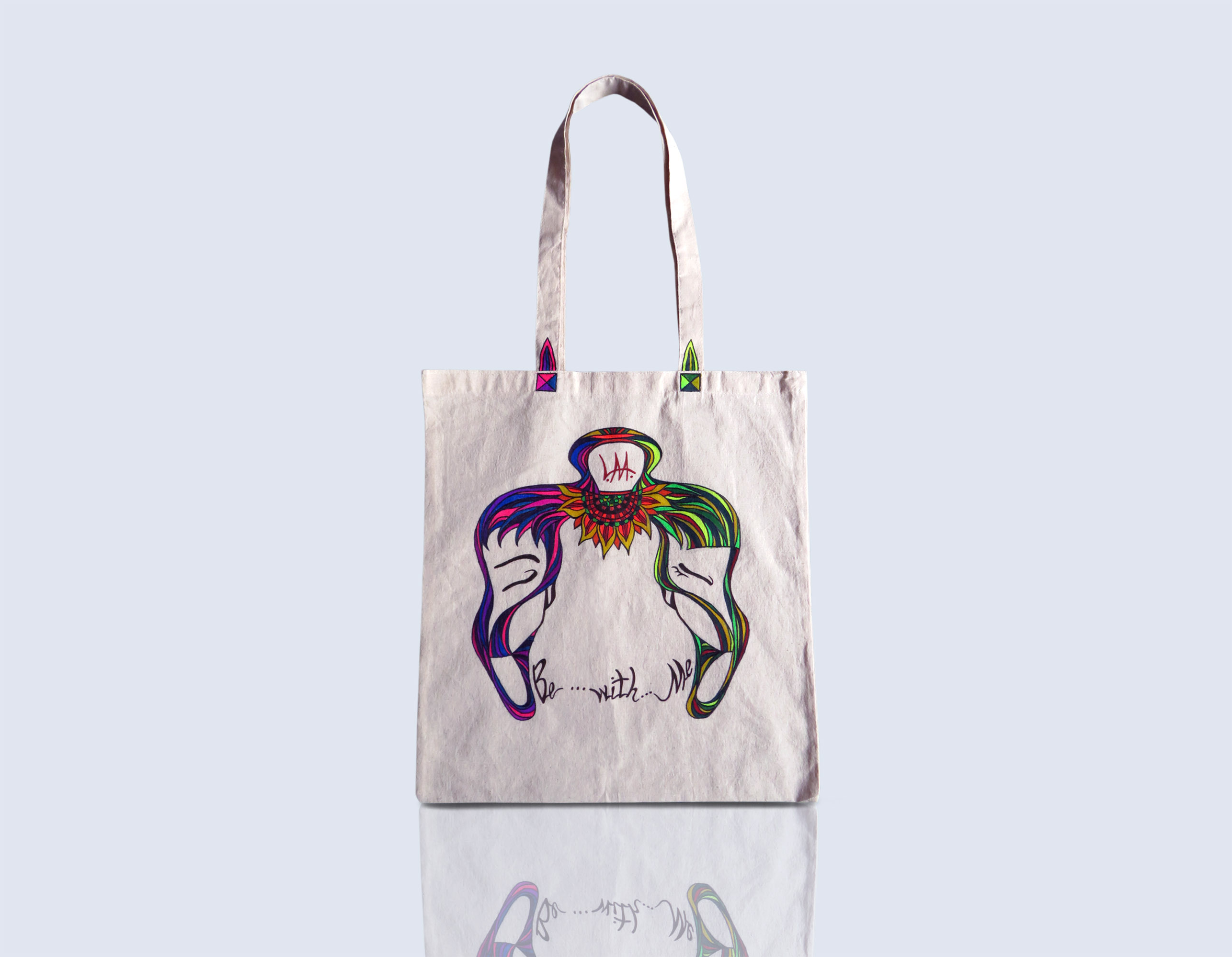 Tote bag BE WITH ME