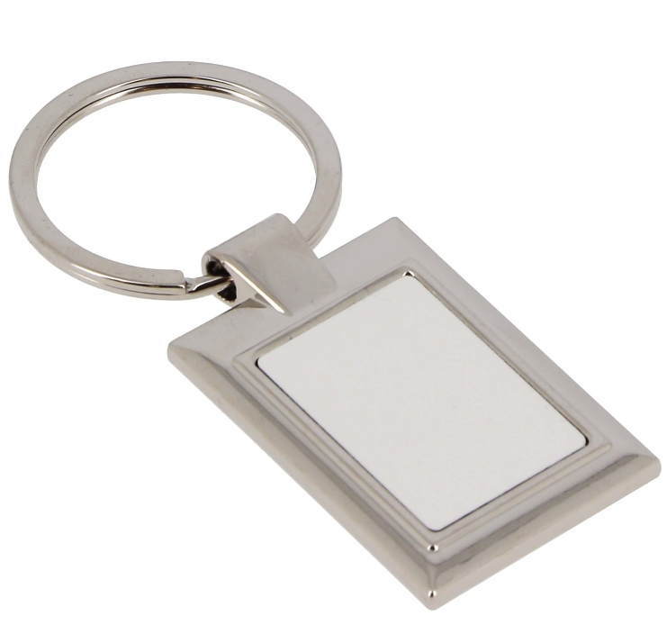 Porte-clés rectangulaire métal