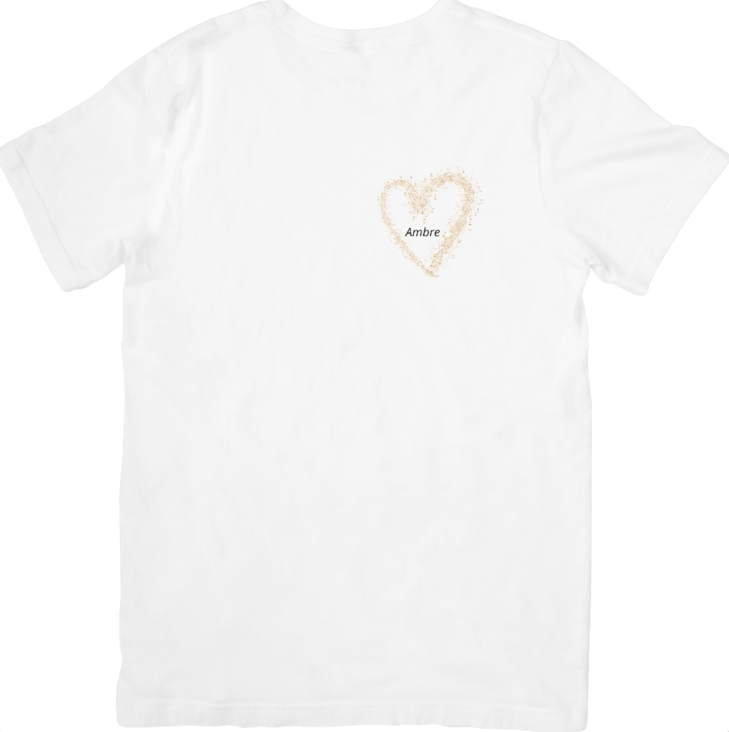 Tee-shirt blanc enfant personnalisable