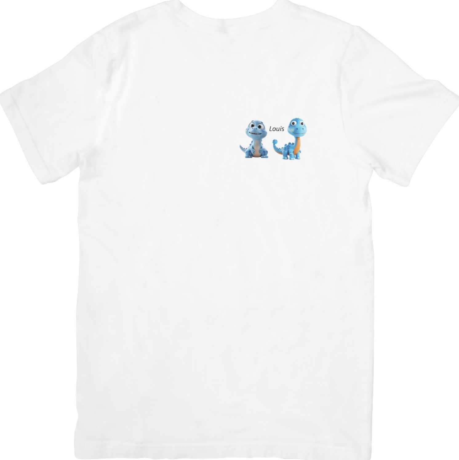 Tee-shirt blanc enfant personnalisable