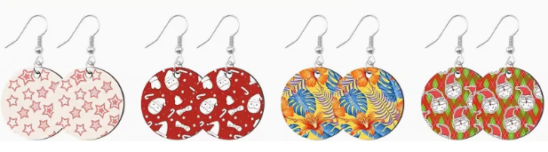 Boucles d'oreilles rondes