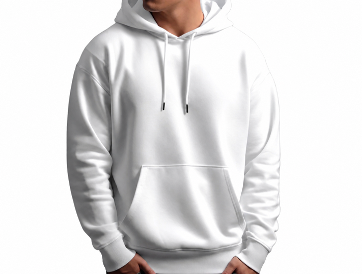 Sweet à capuche blanc