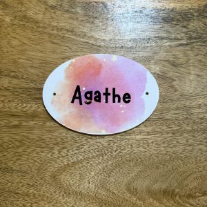 Plaque prénom Ambre