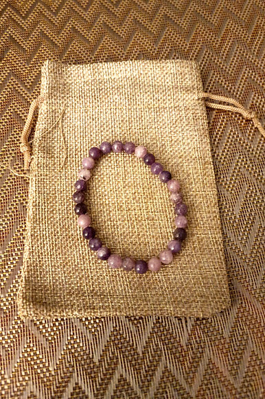 Bracelet Améthyste/Quartz