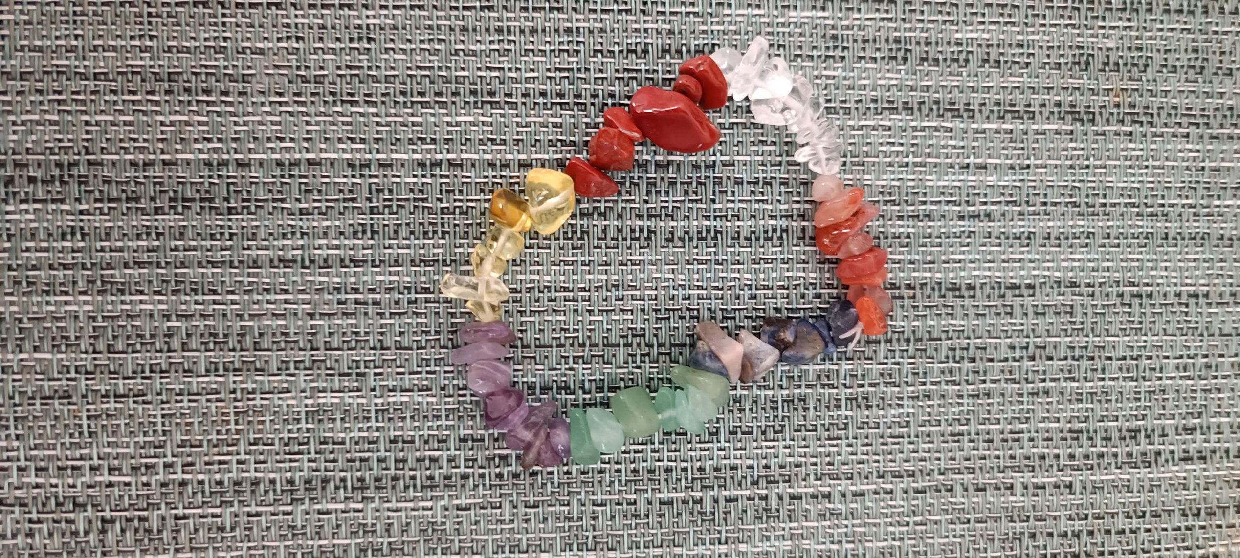 Bracelet chips 7 chakras