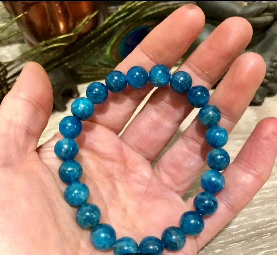 Bracelet apatite bleue pour aider la perte de poids