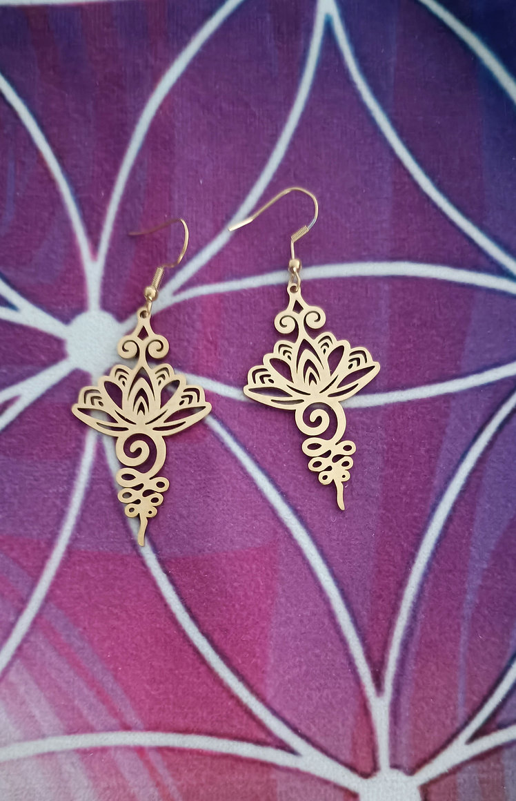 Boucles d'oreilles lotus
