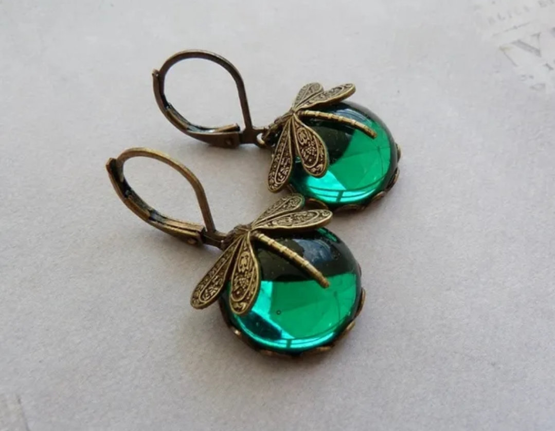 Boucles d'oreilles libellule