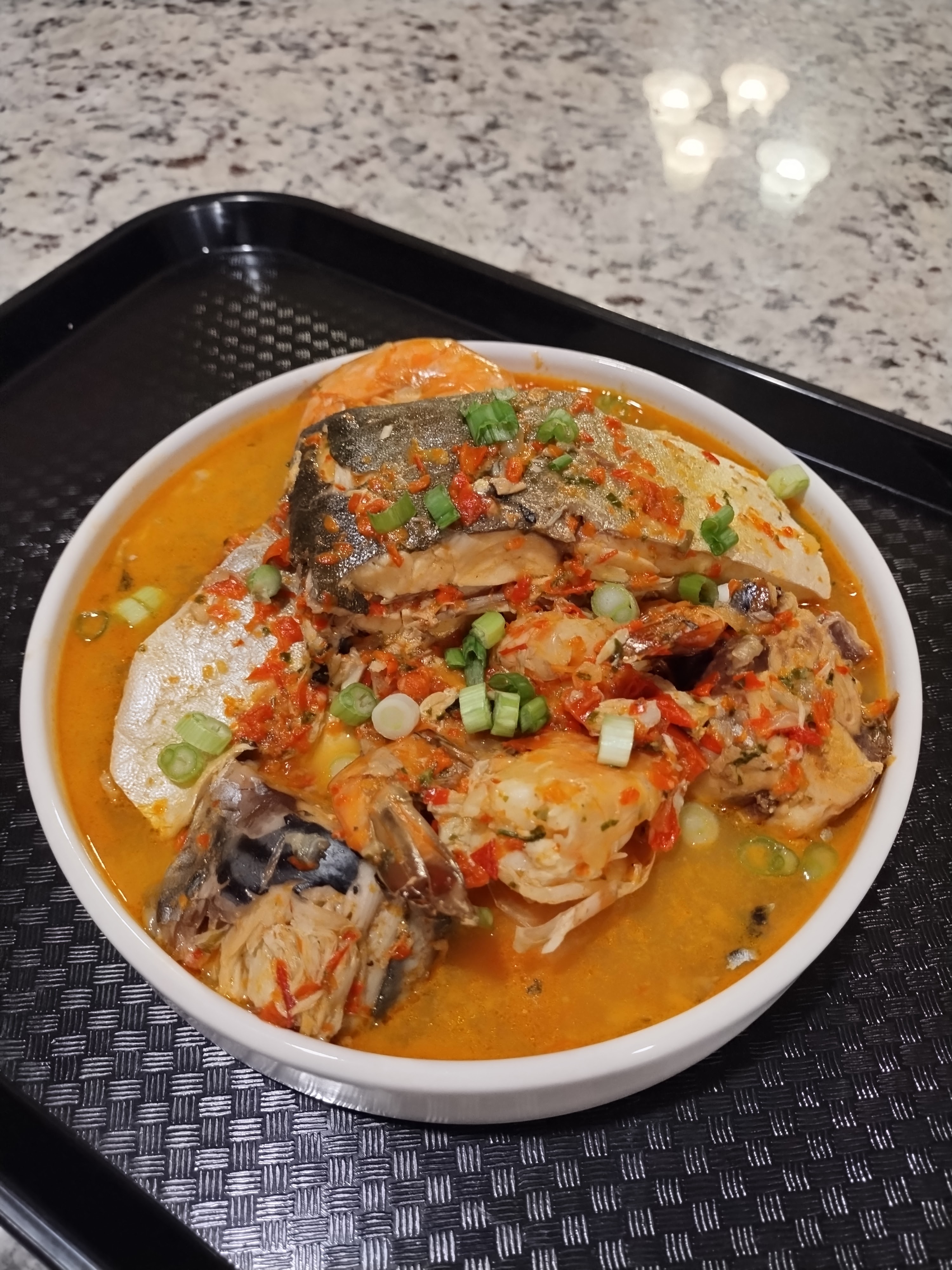 overloaded seafood pepper soup with spicy fish