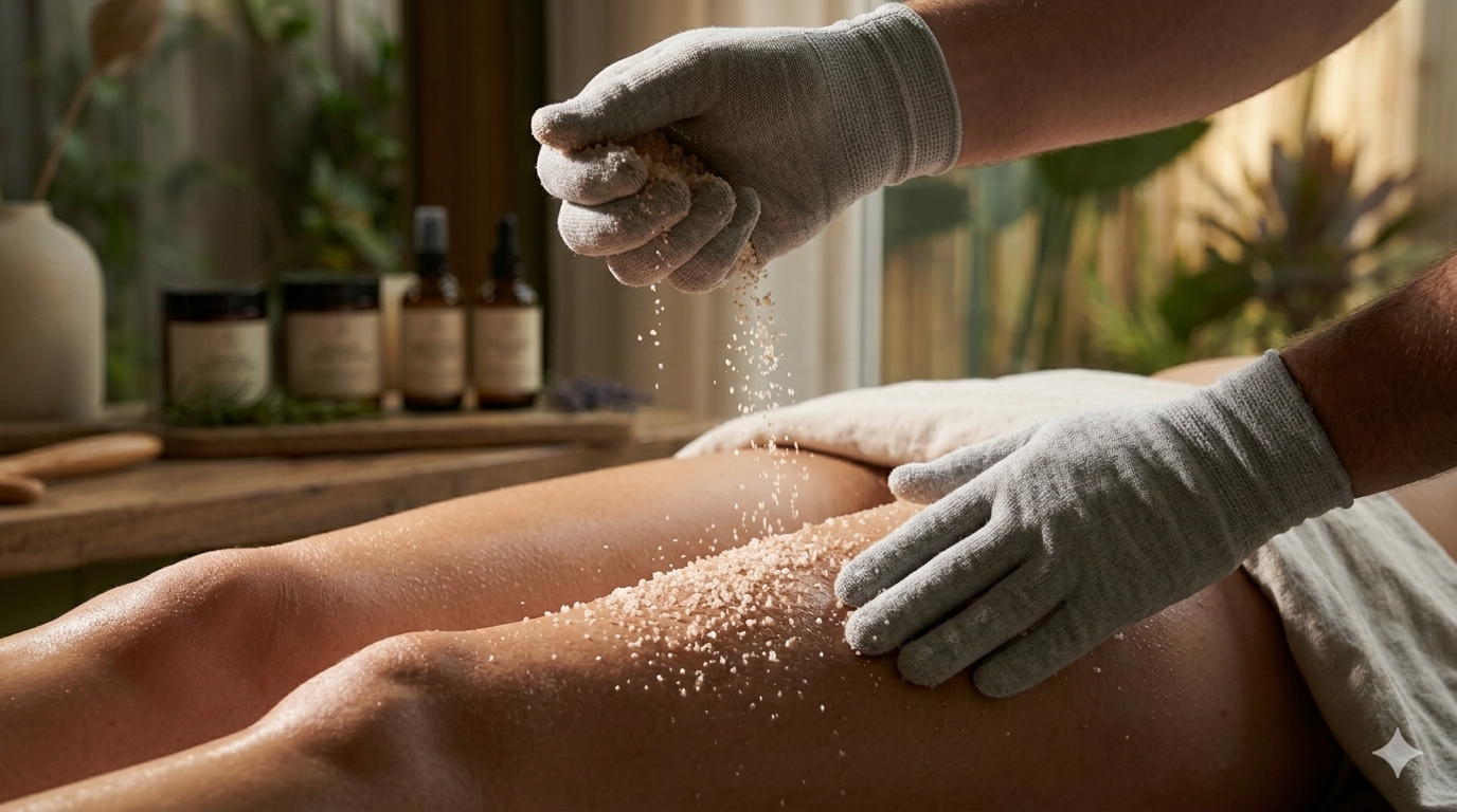 Masaje Drenante con Exfoliación 