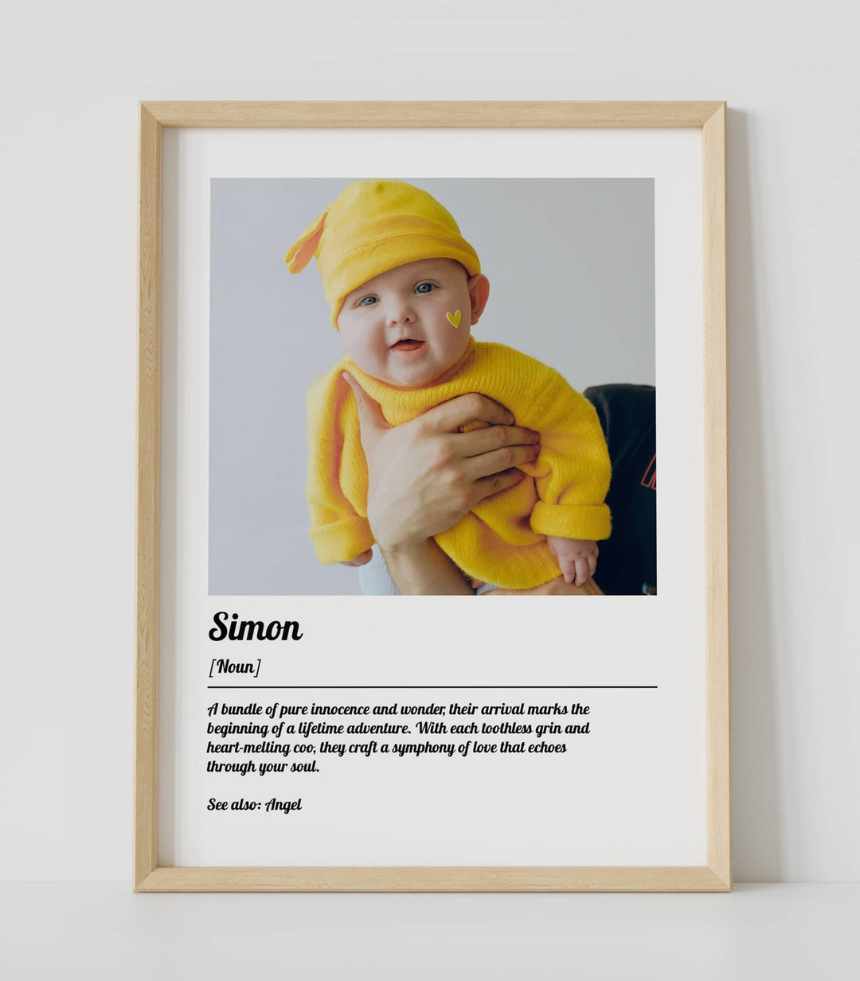 Poster con Nome del Bambino